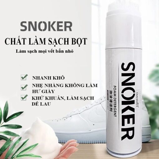 Chai xịt bọt vệ sinh giày Snoker