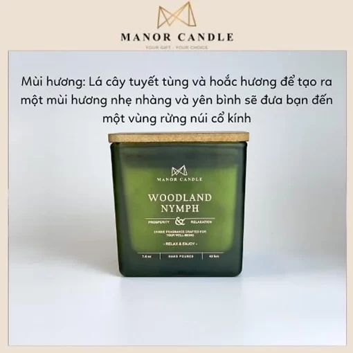 Sáp thơm Manor Candle - Size 7.4oz 230g - An Toàn không khói