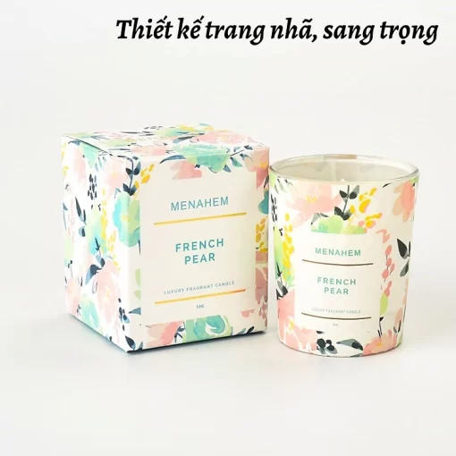 Nến Thơm Phòng Thiên Nhiên Menahem Thư Giãn Không khói