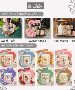 Nến Thơm Thiên Nhiên Mùa Hè Aroma Works Natural Scented Candle 4